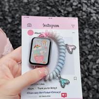 Elastic Stretchable Strap for Xiaomi Smart mi band 9 pro/8 pro Gorgeous Scrunchie brecelet pulseira correa redmi watch 6 5 4 Mi band 9 pro