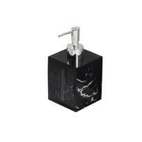 Resin Hand Sanitizer Bottlle Light Luxury Imitation Marble Refillable Liquid Hand Soap Jar with Tray Pressing Pump Head