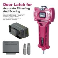 Accurate Scoring Door Kit Square or Round Door Mount Door Mortise Tool Stainless Steel Plastic Door Installation Kit raudona