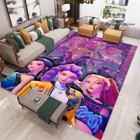 2026 KPop Demon Hunters Cartoon Printed carpet Non-slip carpet outdoor carpets area rug Home bedroom decor birthday gift 40x60cm