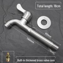 Lion Search Stainless Steel Dual-Use Washing Machine Faucet