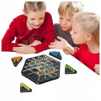 Triangle Chess Board Game, Interactive Pegboard Game, Desktop Board Games