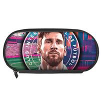 Sports Football Messi Cool Pen Case With Oxford Material For Teen Boys And Girls Style 1