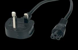 Kabel Zasilający Koniczynka Wtyk Uk Angielski C5 1.5M Do Laptopa Zasilacza