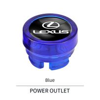 Interior Stickers Car Cigarette Lighter Dust Cover For Lexus RX330 IS250 Ct200h ES300h RX350 IS300h NX300h Waterproof Decorative mėlyna