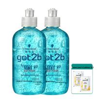 Schwarzkopf GOT2B Ice Peak Styling Gel & Repair Shampoo Set