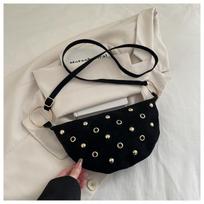 New Crossbody Bags High Gloss Suede Studded Shoulder Bag Fashi Motorcycle Style Comfortable and Versatile Texture Evening Bags juoda
