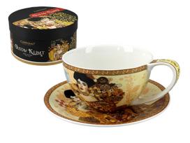 Filiżanka Ze Spodkiem Gustav Klimt Adela Kremowa Porcelana Prezent
