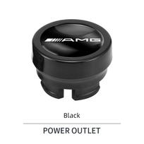 Car Cigarette Lighter Cover Auto Logo DustProof Decoration Cap For Mercedes Benz AMG W203 W206 W220 W205 W211 W212 W201 W168 GLC