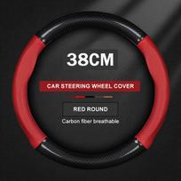 Car Steering Wheel Cover for BMW MINI Cooper F54 F55 F56 F57 F60 JCW ONE R53 R54 R55 R56 R60 Countryman Carbon fiber Leather
