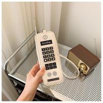 Cute 3d Mobile Phone Shape Crossbody Bag Fashion Small Purses And Handbags Girls Shoulder Bag Novelty Clutch Designer Bag 2024 smėlis