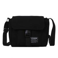 Men Women Canvas Shoulder Bags Fashion Unisex Crossbody Messenger Bag Daily Use Student Pouch Tote bags Adjustable Strap bolsas juoda