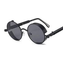Metal Steampunk Sun Glasses Drsigner Vintage Sun Glasses Men Women Stylish Circular Glasses Premium Grade Oculos De Sol UV400