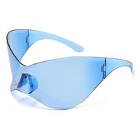 Protective Glasses Women Men Designer Shades Hip Hop Sport One Piece Sun Glasses New Oversized Y2K Punk Rimless Sun Glasses