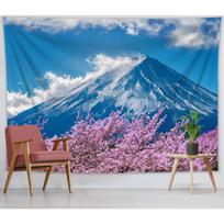 Japan tapestry Mount Fuji pink flower 75x100 juoda