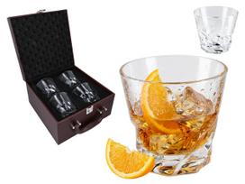 Zestaw 4 Szklanki Do Whisky Koniaku Eleganckie Szkło Na Prezent Dom