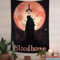 Bloodborne Hunter Character Tapestry 75x100 juoda