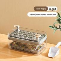 Vengo Easy-Release Ice Cube Tray with Lid - 64-Grid Set