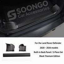 Stainless Steel For Land Rover Defender 90/110/130 2020-2026 Car Rear Bumper Sill Plate Trunk Entry Guard Modified Accessories