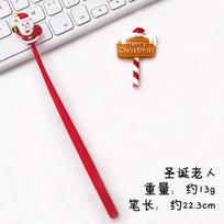 Cartoon Christmas Silicone Shaker Gel Pen Student Black Signature Pen Stationery Gift  Back To School Kawaii Writing Supplies