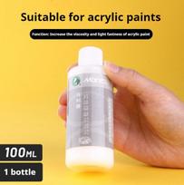 Acrylic Fluid Medium Paint 100/280 ml Acrylic Liquid Painting Blend Thinner for Artists Palette Preparation Color Blending Craft