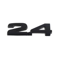 3D 2.4 car Fender trunk Nameplate Decal Emblem Badge Sticker juoda