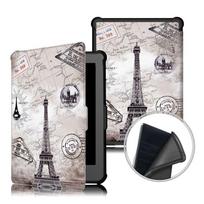 Auto Sleep/Wake 6 inch e-Reader Case Shockproof PU Leather Smart Folio Cover Soft Ultra Slim Funda for KoBo Clara HD 2018