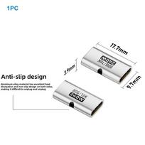 PD 3.1 240W USB C Female to Female Converter 16K 60HZ 80Gbps Magnetic Adapter Fast Charging Aluminum Alloy USB4 Type-C Extender sidabras