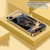 Giant Star Leopard For IPhone 17Pro Max 16 17 Pro oMax 15 Pro 14 13 Plus 12Mini 11 Pro Max XR 16E Air Golden glass phone case iPhone Air