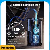 Portable-Mini Car Air Pump Digital Tire Inflator Portable Car Air Compressor Pump For Auto Car Motorcycle Bicycle Tire Inflatabl juoda