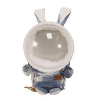 Hamster Carrying Bag Multiple Pockets Metal Chain Soft Small Pet Guinea Pig Travel Backpack Pet Supplies S 2 mėlyna