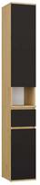 Papildoma spintos dalis Lior, juoda sp./artisan oak, 35 cm x 30 cm x 202.5 cm