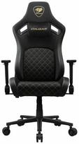 Žaidimų kėdė Cougar Defensor F, 48 x 59 x 129 - 136 cm, aukso sp./juoda sp.