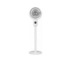 LED Įkraunamas stovintis ventiliatorius su LED apšvietimu LED/4,8W/5V USB 7200 mAh balta + nuotolinio valdymo pultas