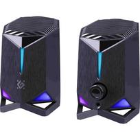 Speakers Defender Rocket 2.0 6w LED USB, black, SPEDEF65094