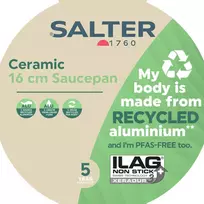 "Salter" BW12877EU7 keraminė 16 cm puodynė