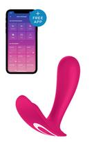 Satisfyer Top Secret nešiojamas vibratorius su programėle rožinis