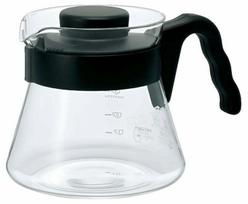 Kavinukas Hario V60 VCS-02B, 0.7 l, skaidri sp./juoda sp.