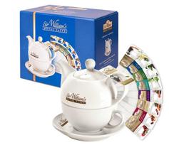 Arbatinukas su puodeliu ir lėkštute Sir Williams Royal Taste Sir Williams, 0.35 l, balta sp.
