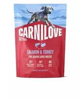 Carnilove Active Salmon - Turkey Junior Large sausas maistas šuniukams : Pakuotė - 1.5 kg