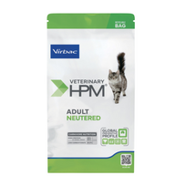 Virbac Veterinary HPM Adult Neutered Cat visavertis sausas pašaras kastruotoms suaugusioms katėms - 1.5 kg