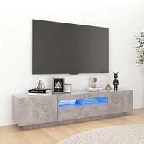 Televizoriaus spintelė su LED betono pilka 180x35x40cm