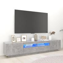 Televizoriaus spintelė su LED betono pilka 200x35x40cm