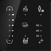 AIRFI VALDYMO PULTAS SENTO JUODAS
