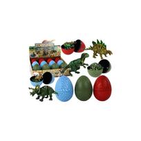 Dinozauro kiaušinio figūrėlė 3 spalvos 9cm