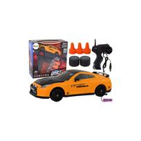 Nuotoliniu būdu valdomas R/C sportinis automobilis 1:24 Geltonos spalvos keičiamais ratais