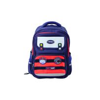 Vaikiška mokyklinė kuprinė su dirželiu ant krūtinės Navy Red Space 20L 38cm