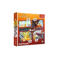 Dėlionė - 4in1 (35, 48, 54, 70) - Drąsusis Liūtas Karalius - Disney - Trefl 34653