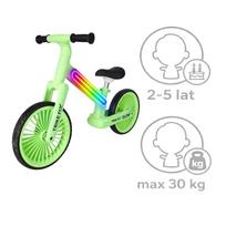 Balansinis dviratis Trike Fix Glow LED rėmas, neoninė žalia