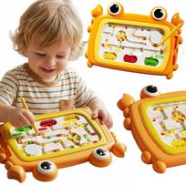 Magnetinė lenta WOOPIE Montessori Krabų labirintas, oranžinė